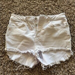 Forever 21 White Jean Shorts